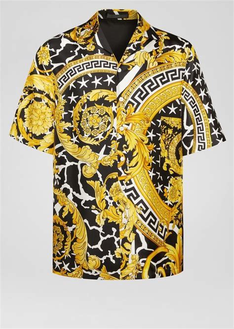 versace style shirt short sleeve